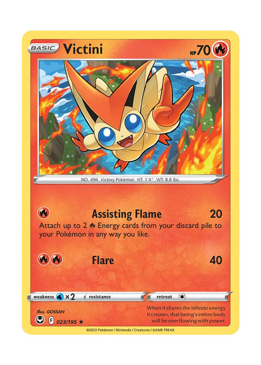 Victini - Reverse Holo (023/195) - Silver Tempest