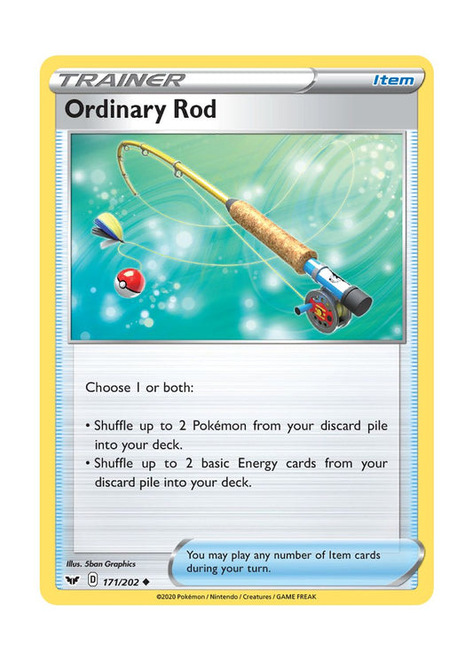 Ordinary Rod - Reverse Holo (171/202) - Sword & Shield