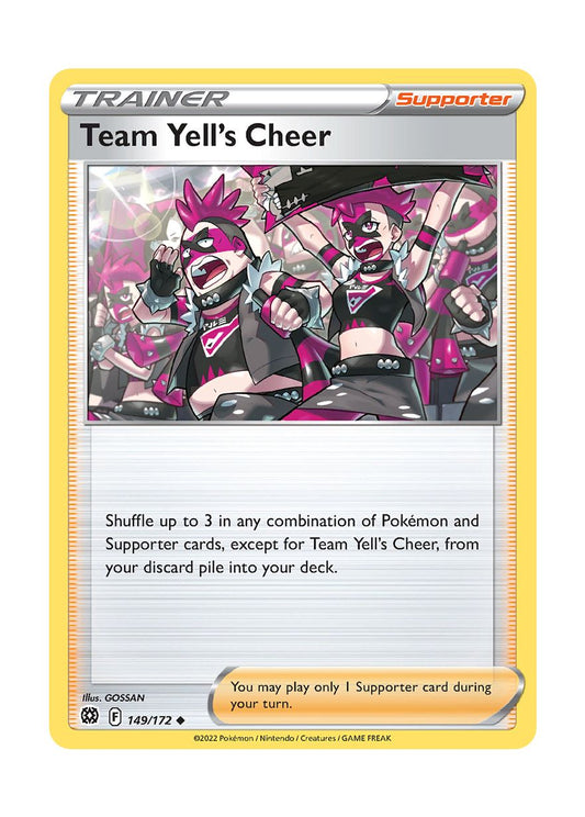 Team Yell's Cheer - Reverse Holo (149/172) - Brilliant Stars