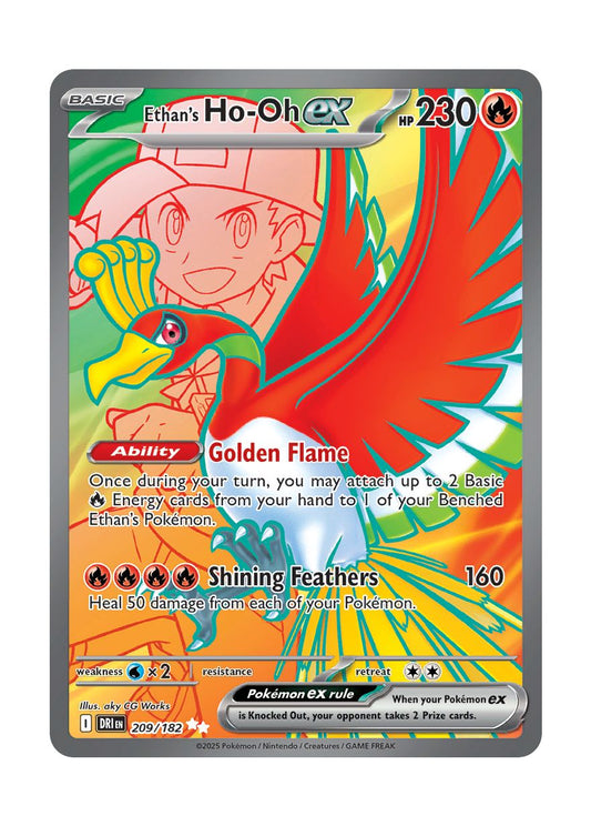 Ethan's Ho-Oh ex (209/182) - Destined Rivals