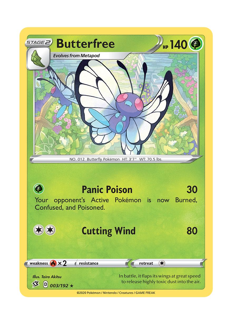 Butterfree - Reverse Holo (003/192) - Rebel Clash