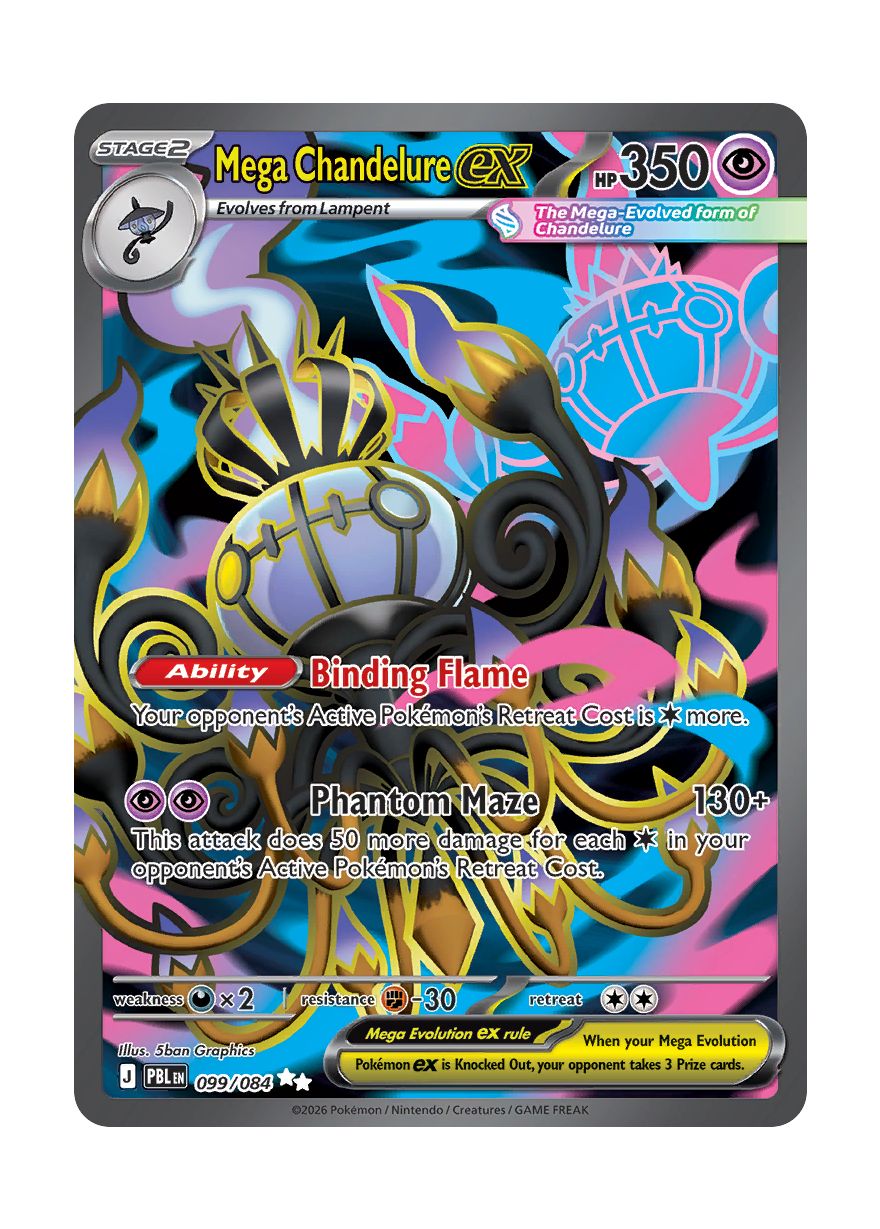 Mega Chandelure ex (099/84) - Pitch Black