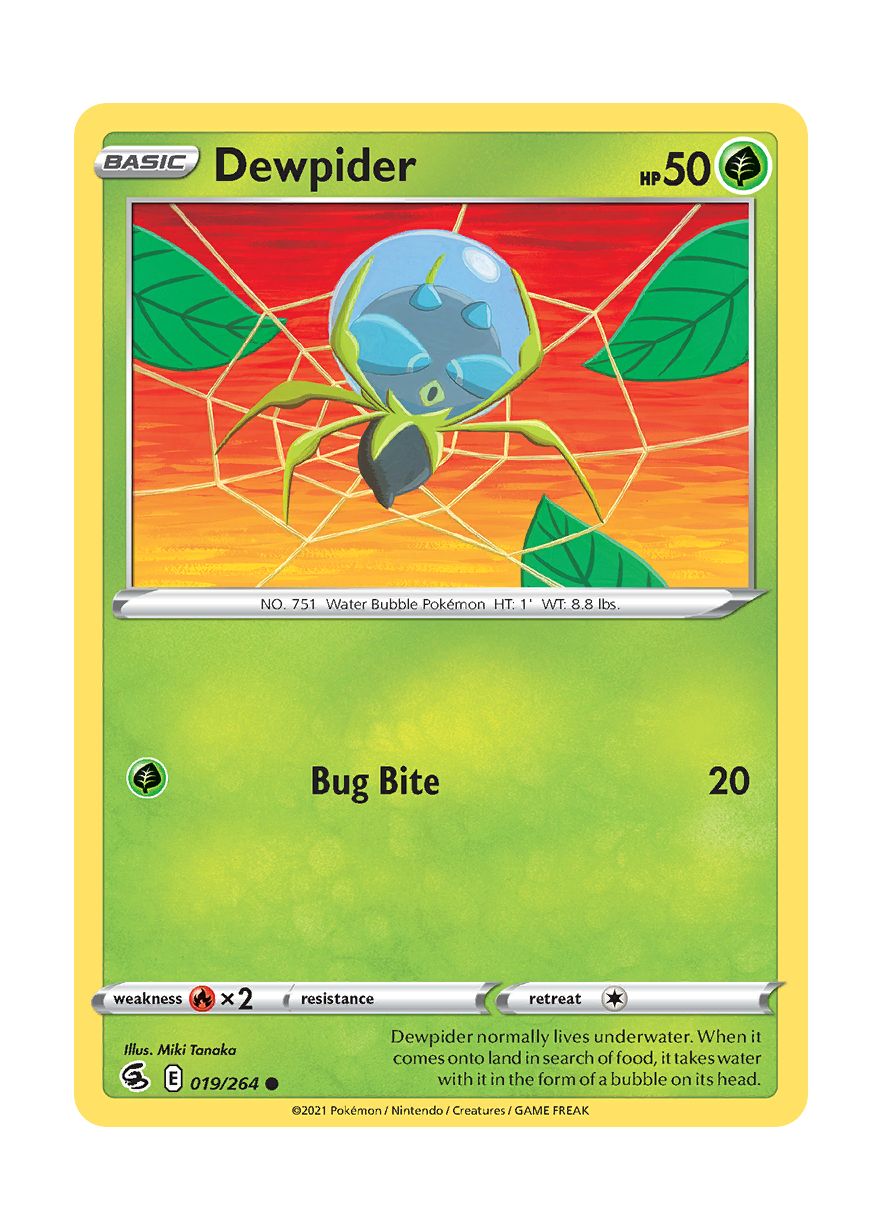 Dewpider - Reverse Holo (019/264) - Fusion Strike