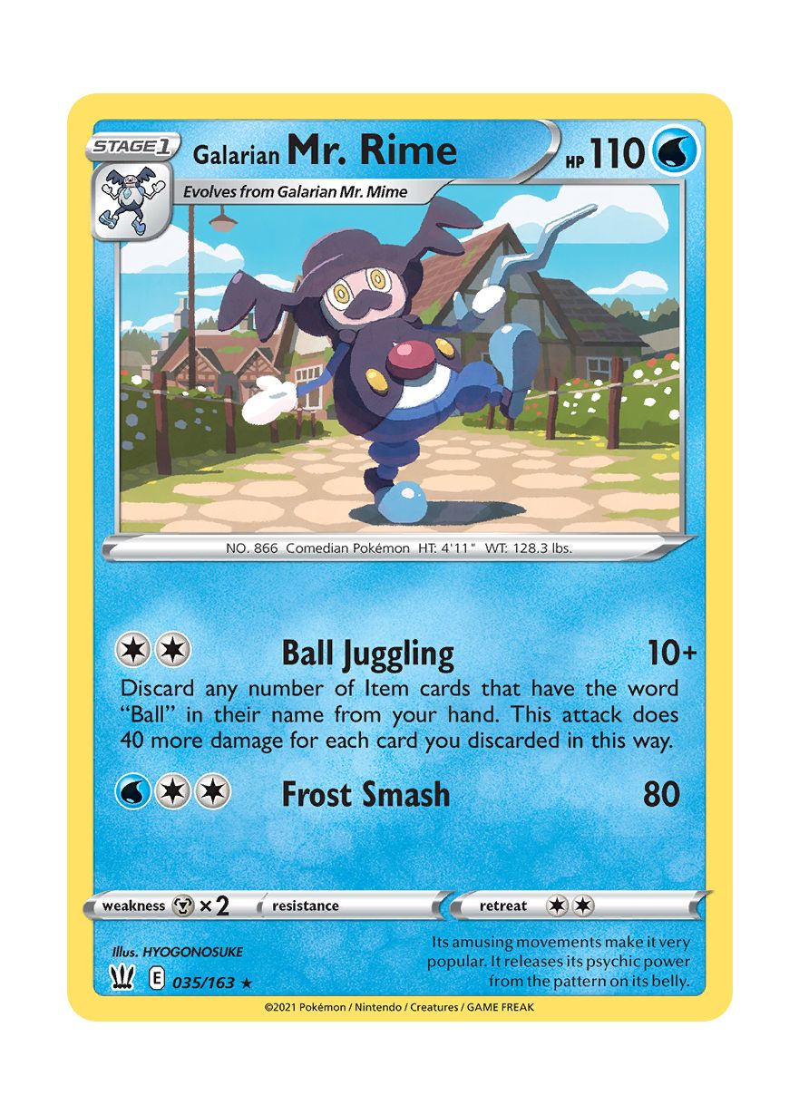 Galarian Mr. Rime - Reverse Holo (035/163) - Battle Styles