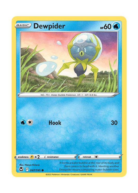 Dewpider - Reverse Holo (047/195) - Silver Tempest