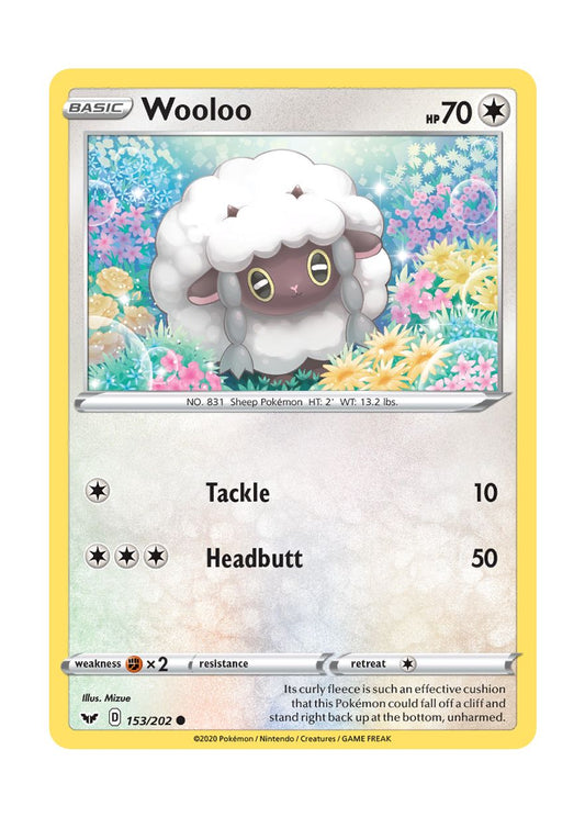 Wooloo - Reverse Holo (153/202) - Sword & Shield