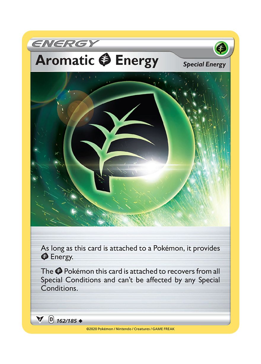 Aromatic Grass Energy - Reverse Holo (162/185) - Vivid Voltage