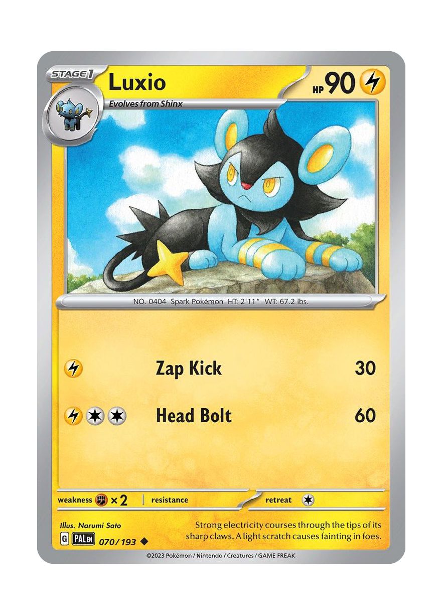 Luxio - Reverse Holo (070/193) - Paldea Evolved