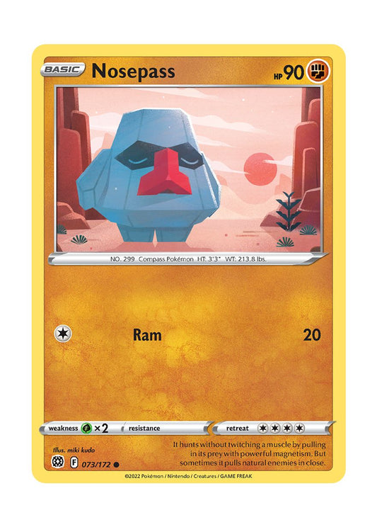 Nosepass - Reverse Holo (073/172) - Brilliant Stars