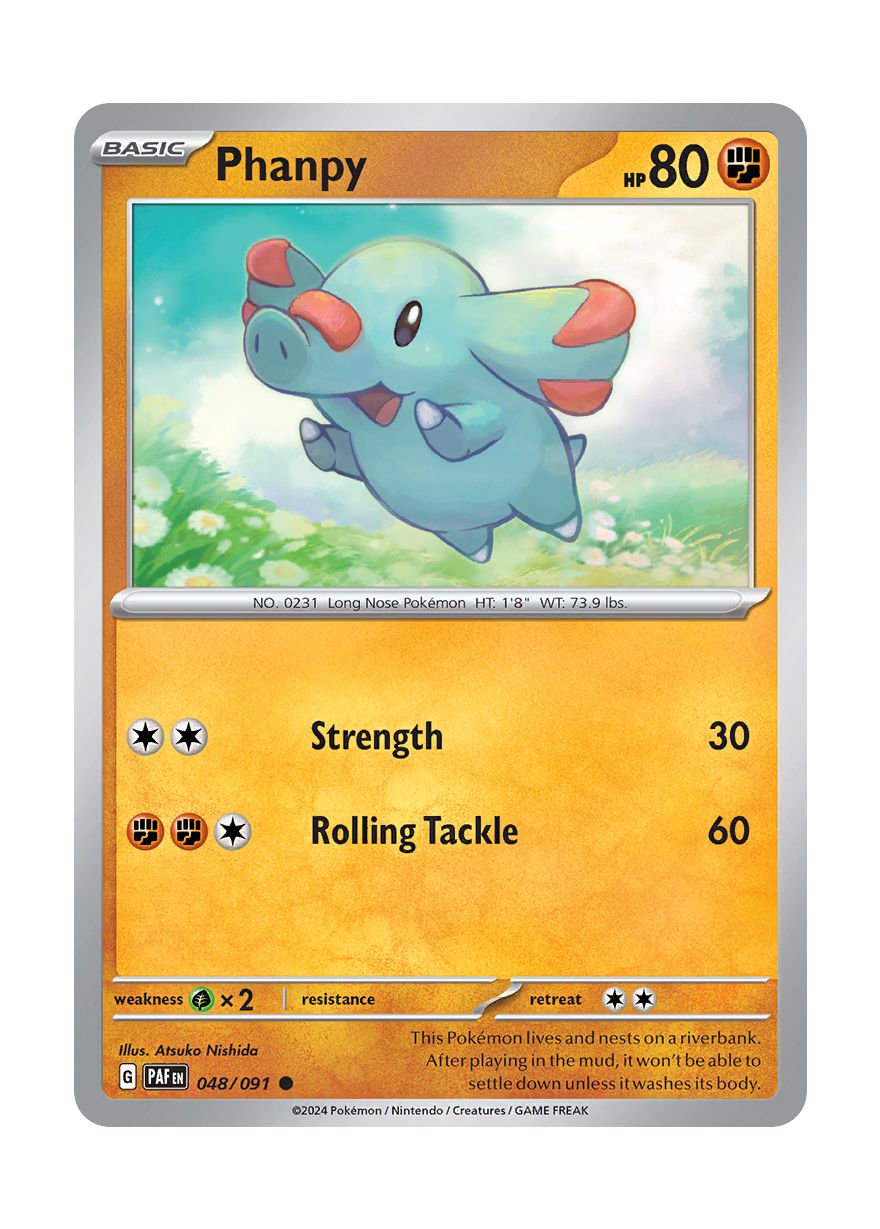 Phanpy - Reverse Holo (048/91) - Paldean Fates