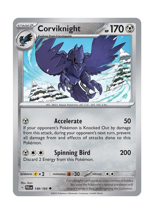 Corviknight - Reverse Holo (148/193) - Paldea Evolved