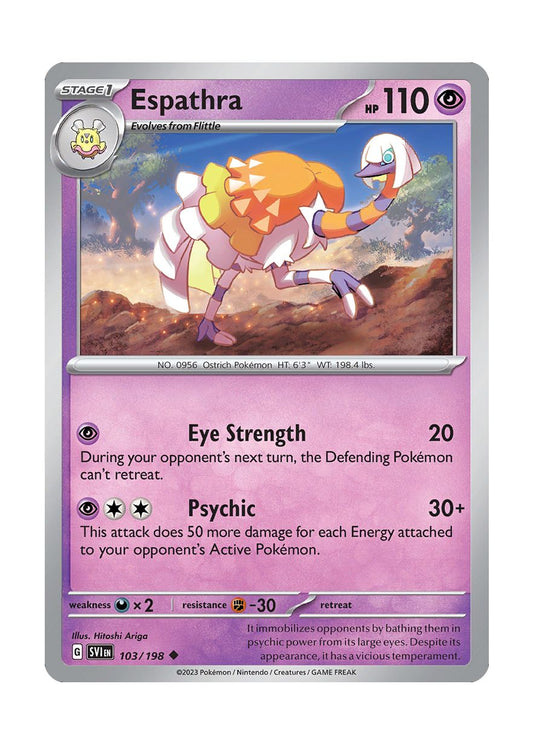 Espathra - Reverse Holo (103/198) - Scarlet & Violet