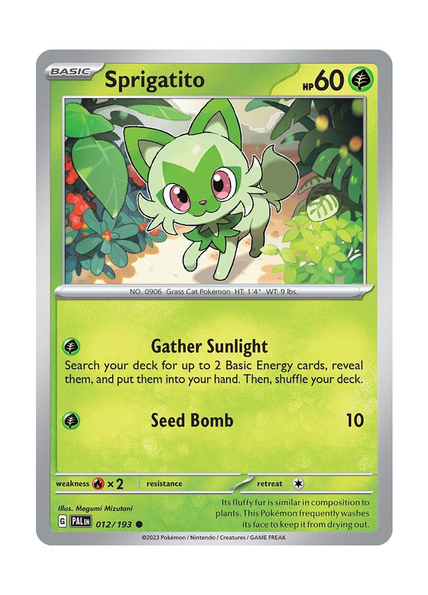 Sprigatito - Reverse Holo (012/193) - Paldea Evolved