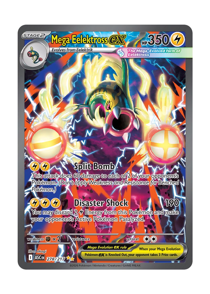 Mega Eelektross ex (278/217) - Ascended Heroes