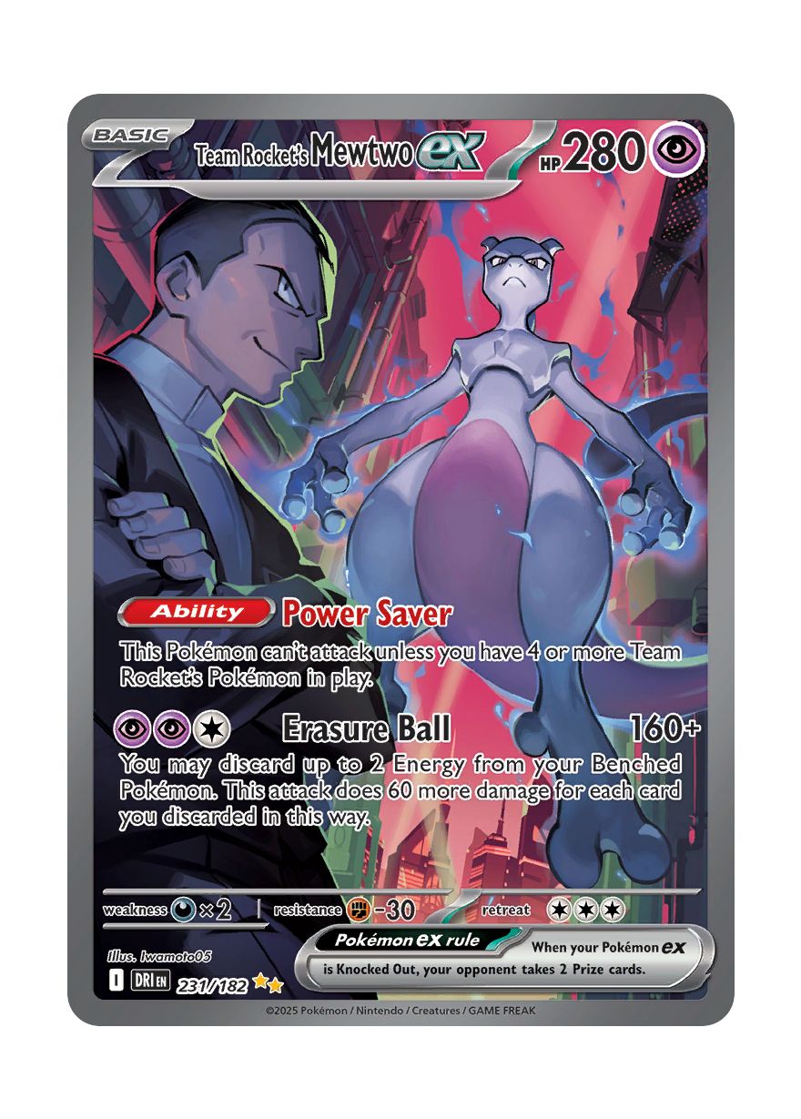 Team Rocket's Mewtwo ex (231/182) - Destined Rivals