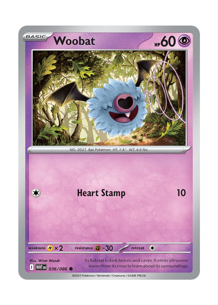 Woobat (036/86) - White Flare