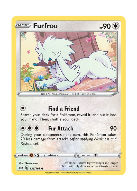 Furfrou - Reverse Holo (126/198) - Chilling Reign