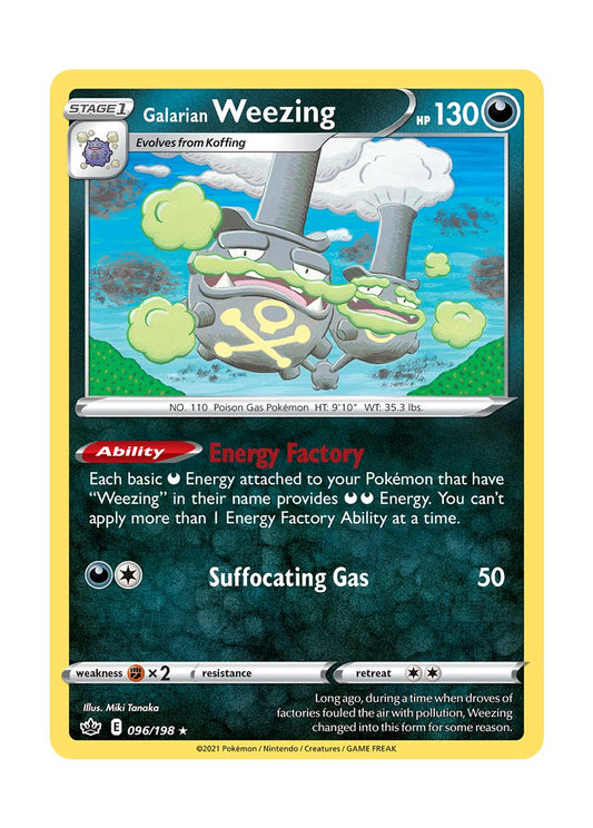 Galarian Weezing - Reverse Holo (096/198) - Chilling Reign