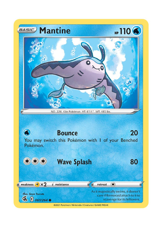 Mantine - Reverse Holo (061/264) - Fusion Strike