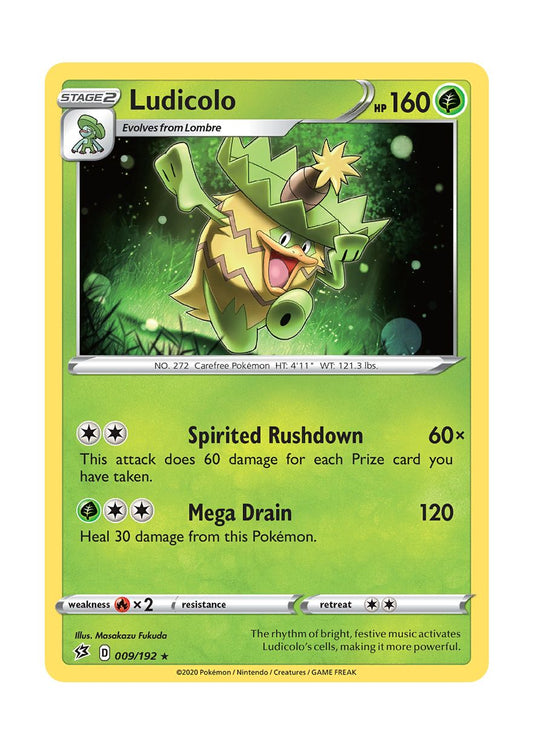 Ludicolo - Reverse Holo (009/192) - Rebel Clash