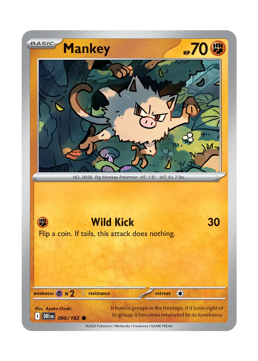 Mankey (090/182) - Destined Rivals