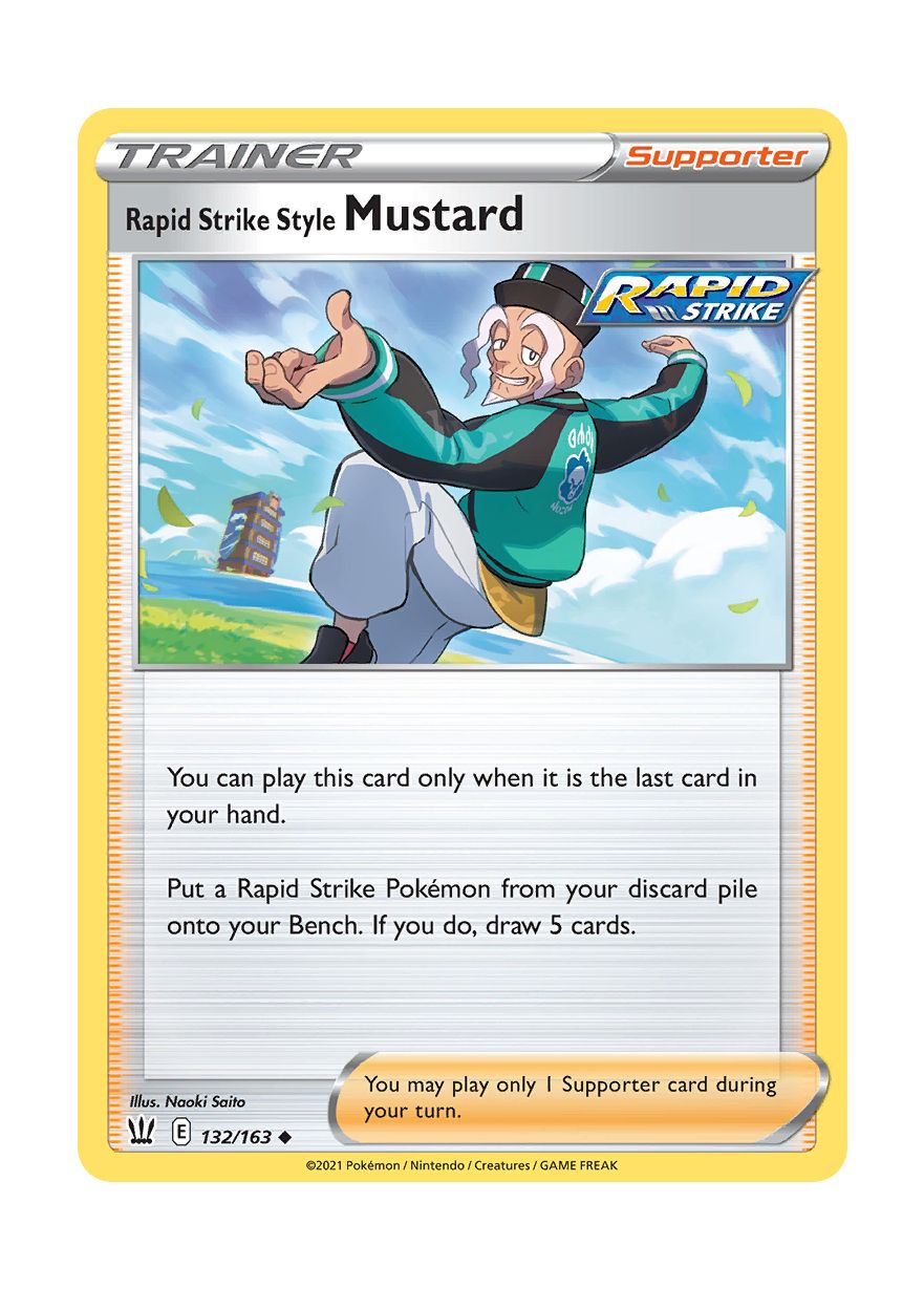 Rapid Strike Style Mustard - Reverse Holo (132/163) - Battle Styles