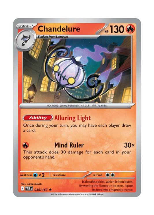 Chandelure - Reverse Holo (038/167) - Twilight Masquerade