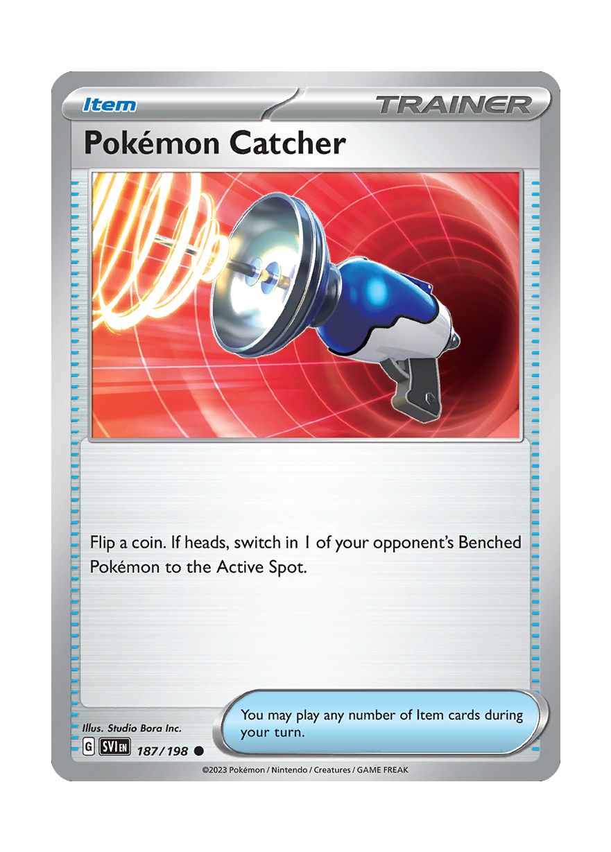 Pokémon Catcher - Reverse Holo (187/198) - Scarlet & Violet