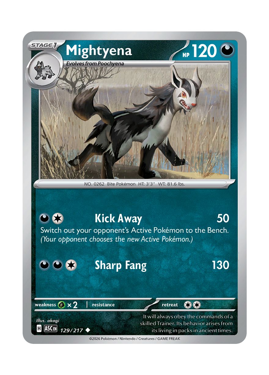 Mightyena (129/217) - Ascended Heroes