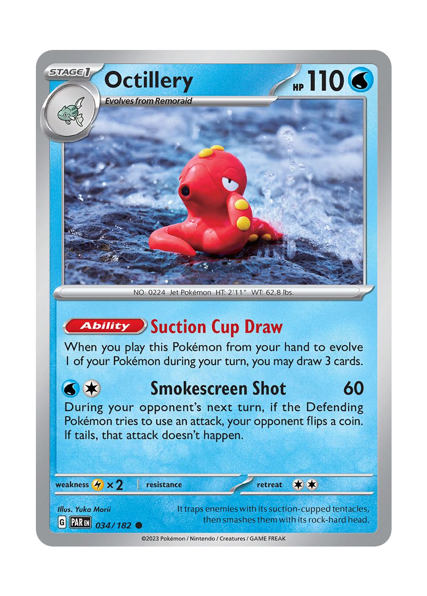 Octillery - Reverse Holo (034/182) - Paradox Rift