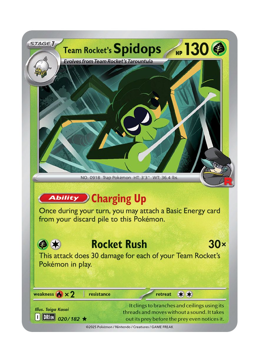 Team Rocket's Spidops (020/182) - Destined Rivals