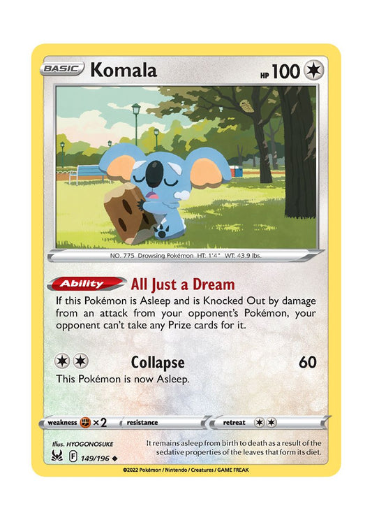 Komala - Reverse Holo (149/196) - Lost Origin