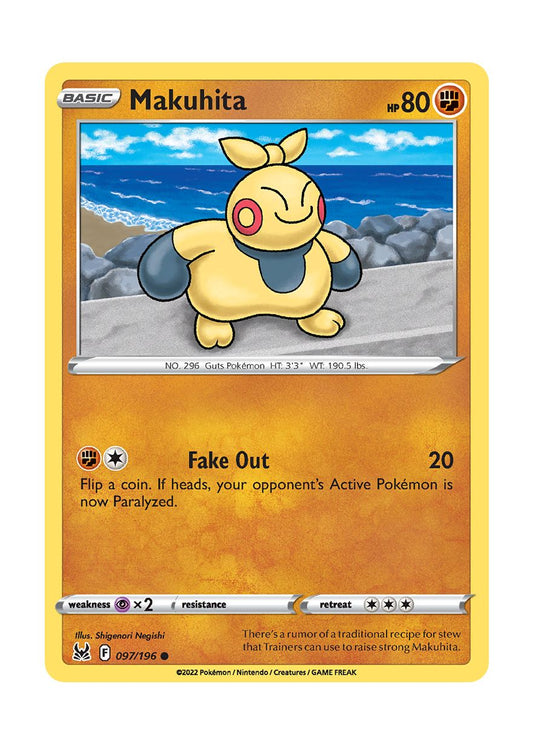 Makuhita - Reverse Holo (097/196) - Lost Origin