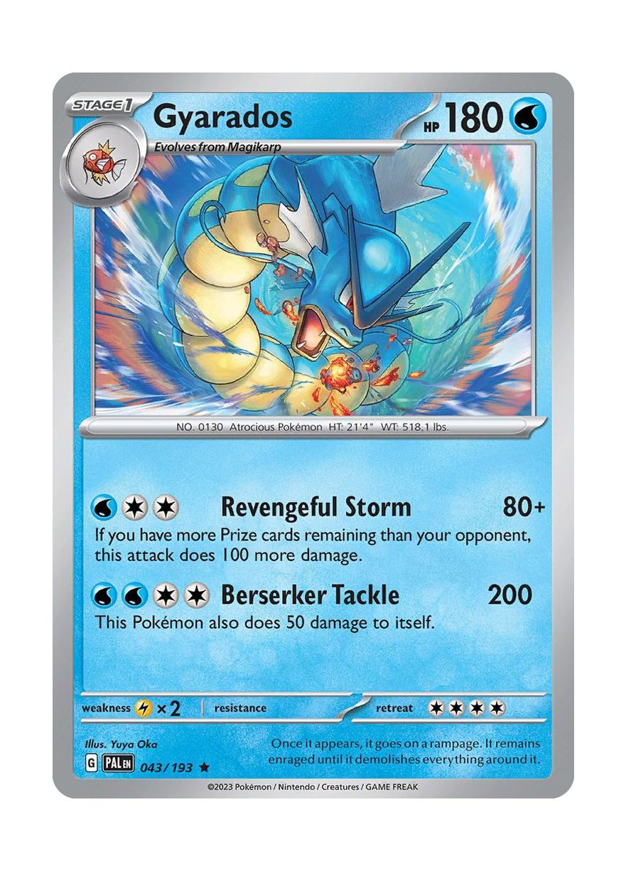 Gyarados - Reverse Holo (043/193) - Paldea Evolved