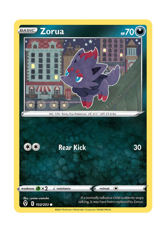 Zorua - Reverse Holo (102/203) - Evolving Skies