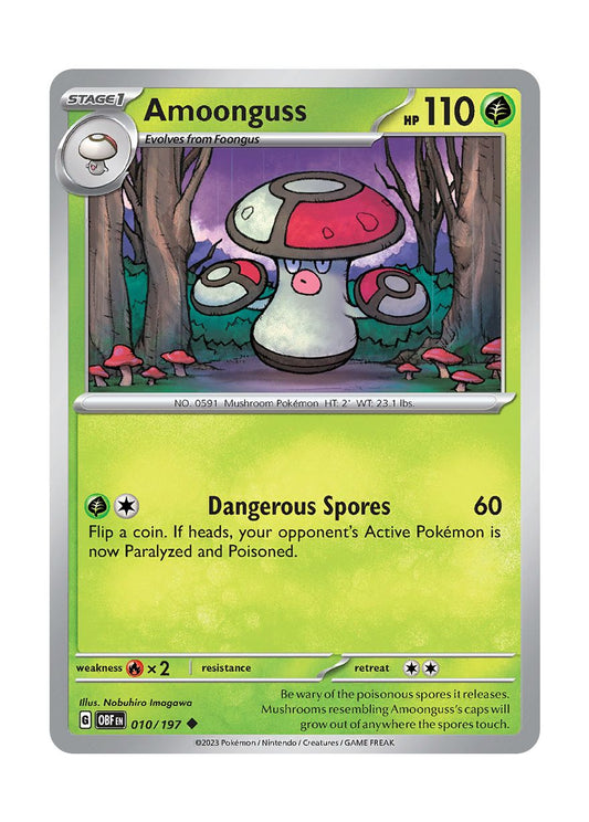 Amoonguss - Reverse Holo (010/197) - Obsidian Flames