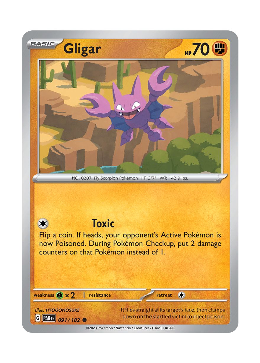 Gligar - Reverse Holo (091/182) - Paradox Rift