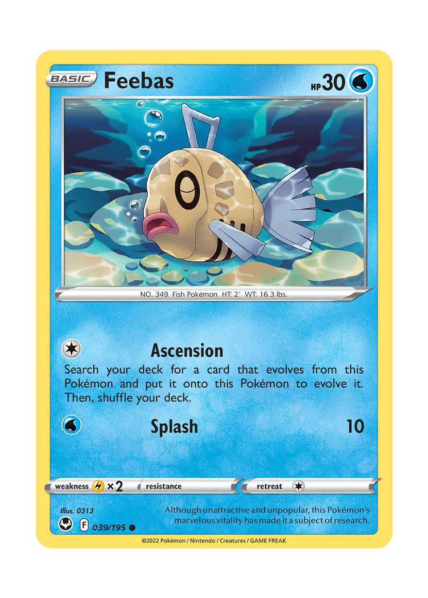 Feebas - Reverse Holo (039/195) - Silver Tempest