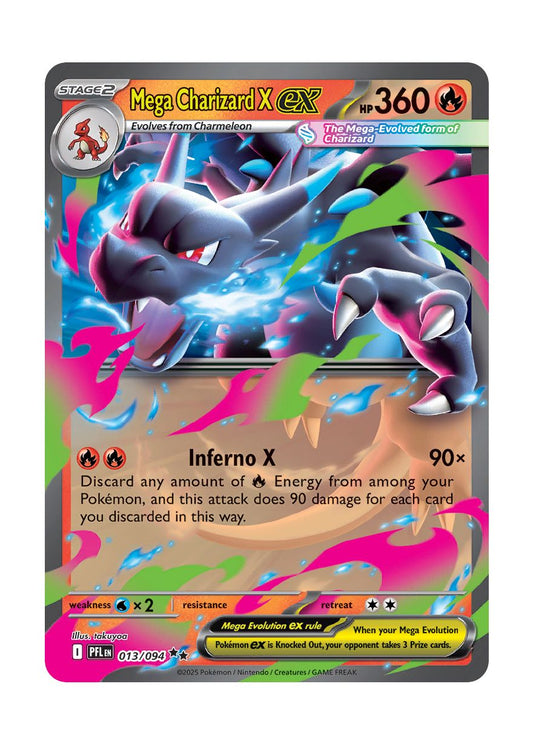 Mega Charizard X ex (013/94) - Phantasmal Flames
