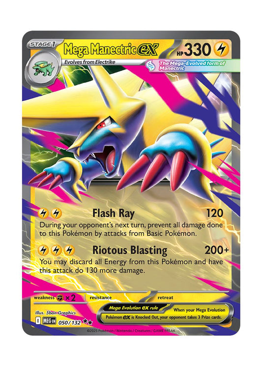 Mega Manectric ex (050/132) - Mega Evolution