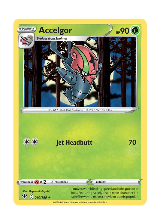 Accelgor - Reverse Holo (010/189) - Darkness Ablaze