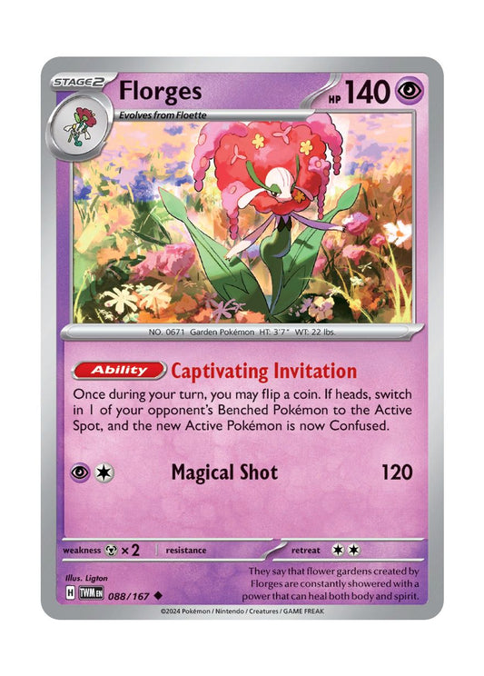 Florges - Reverse Holo (088/167) - Twilight Masquerade
