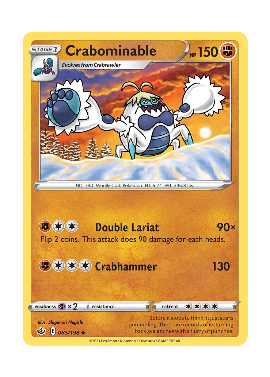 Crabominable - Reverse Holo (085/198) - Chilling Reign