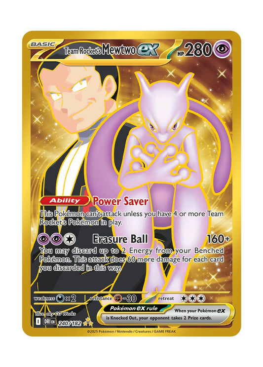Team Rocket's Mewtwo ex (240/182) - Destined Rivals
