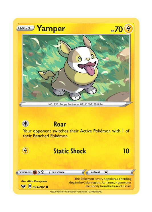 Yamper - Reverse Holo (073/202) - Sword & Shield