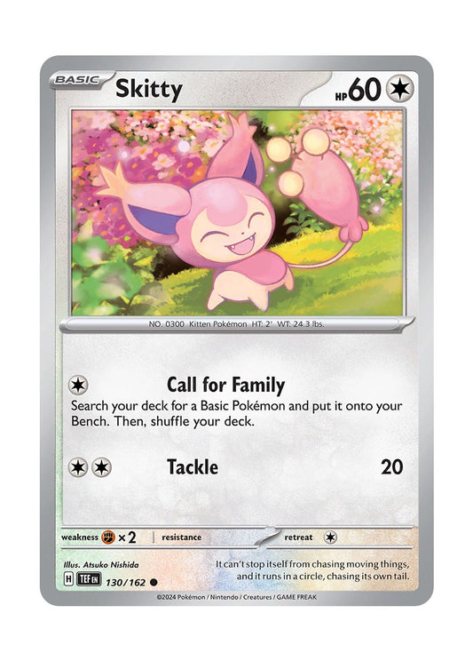Skitty - Reverse Holo (130/162) - Temporal Forces