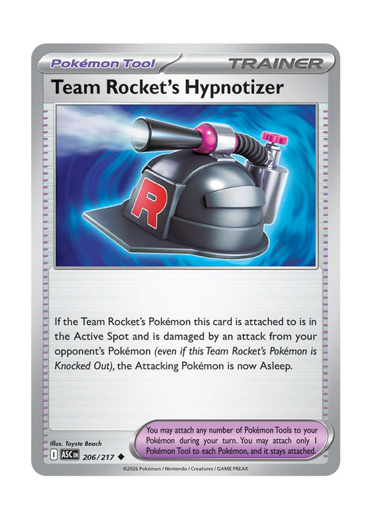 Team Rocket's Hypnotizer (206/217) - Ascended Heroes