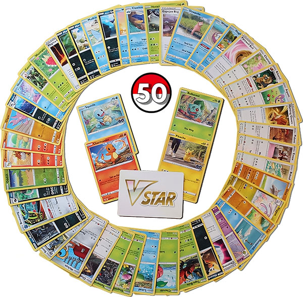 50 Pokemon Kaarten Bundel