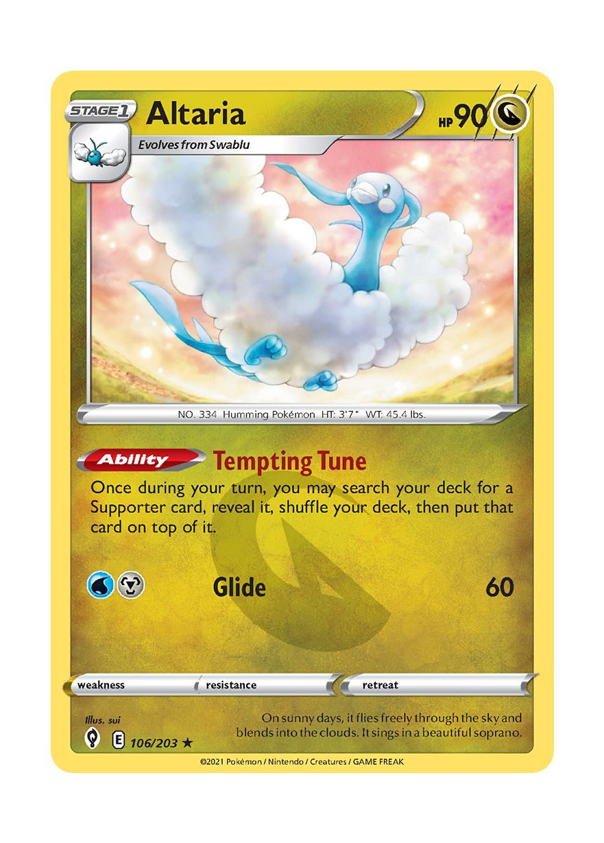 Altaria - Reverse Holo (106/203) - Evolving Skies