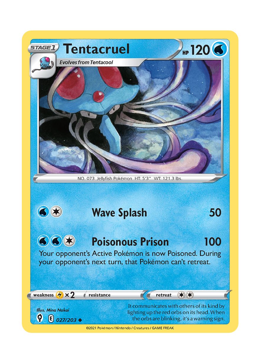 Tentacruel - Reverse Holo (027/203) - Evolving Skies